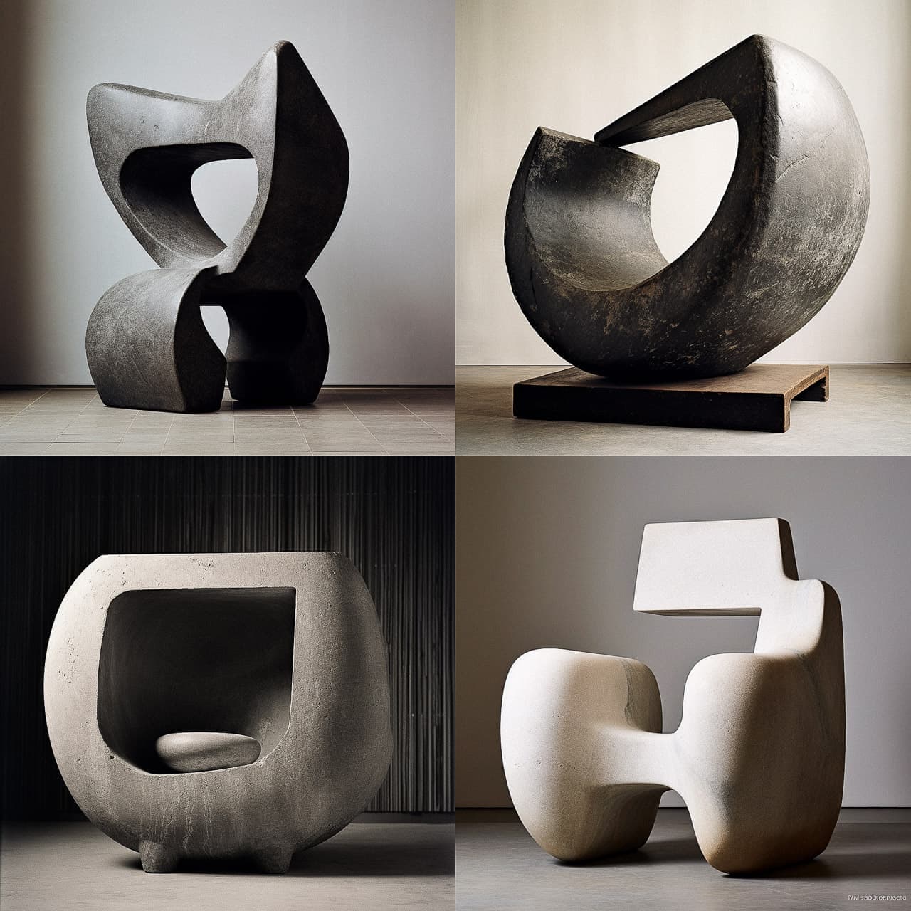 Isamu Noguchi AI Art Style - Captivating Sculptural Designs