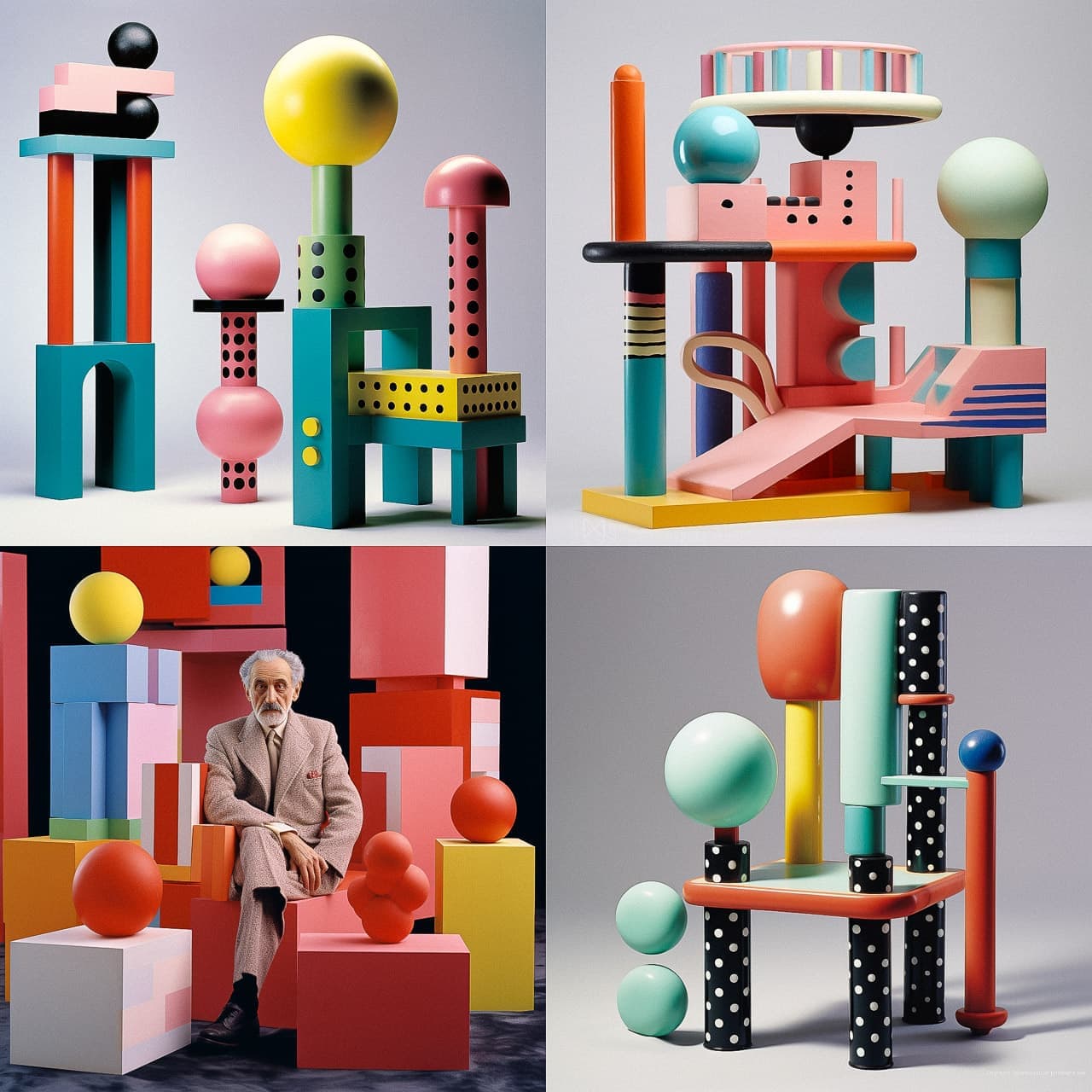 Ettore Sottsass AI Art Style - Vibrant Creativity - Ettore